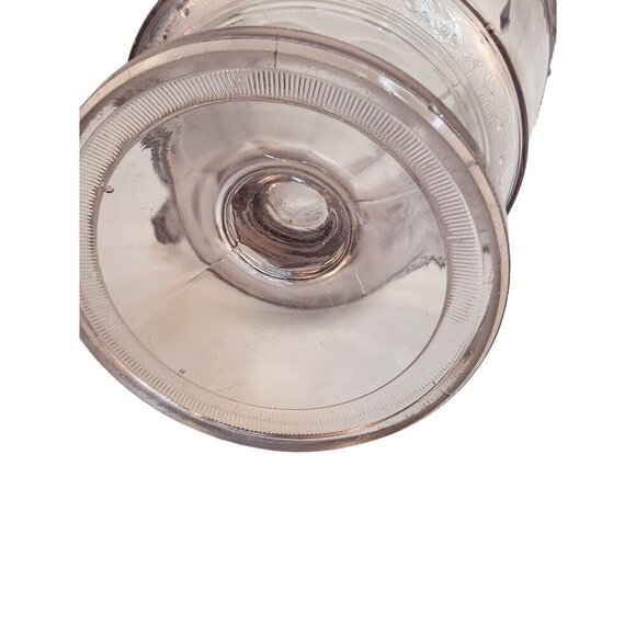 Antique Clear Glass Victorian Style Pitcher With Embossed Greek Mythology Design - Picture 9 of 16